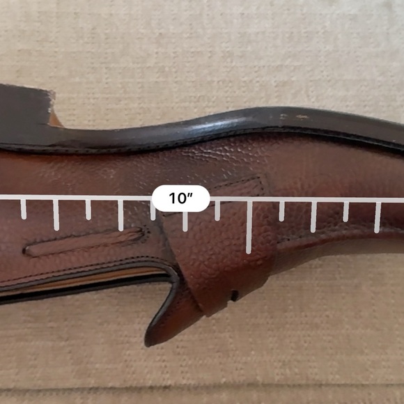 Men’s brown genuine calf leather penny loafers